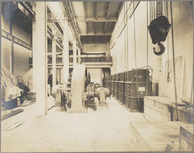 Inside Substation No. 14, 1904.